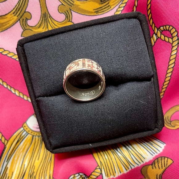 Hawaiian Honu Turtle and Quilt Sterling 925 Ring 🐢 💜 - Picture 5 of 5